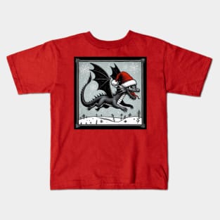 Happy Christmas Dragon Kids T-Shirt